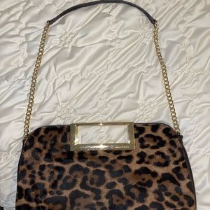 Michael Kors leopard print clutch